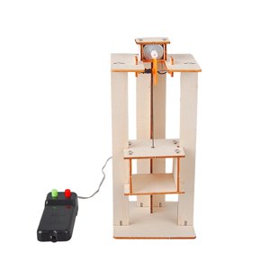 Magideal - Kits De Ciencias De Madera Kits De Construcción De Reglas De Regalo Coordinación De Ojo A Mano Bricolaje De Elevación Eléctrica Modelo Kit De Elevació