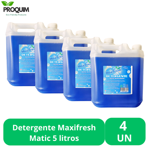 Detergente Liquido Maxifresh Matic 5 Litros Eco 4 Unidades