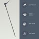 thumbnail image 2 of Kit de varilla de puesta a tierra GroundLuxe con cable de 12 m y estaca de acero inoxidable, 2 of 7