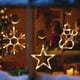 thumbnail image 4 of Paquete de 3 luces navideñas para ventana con ventosas y pilas., 4 of 5