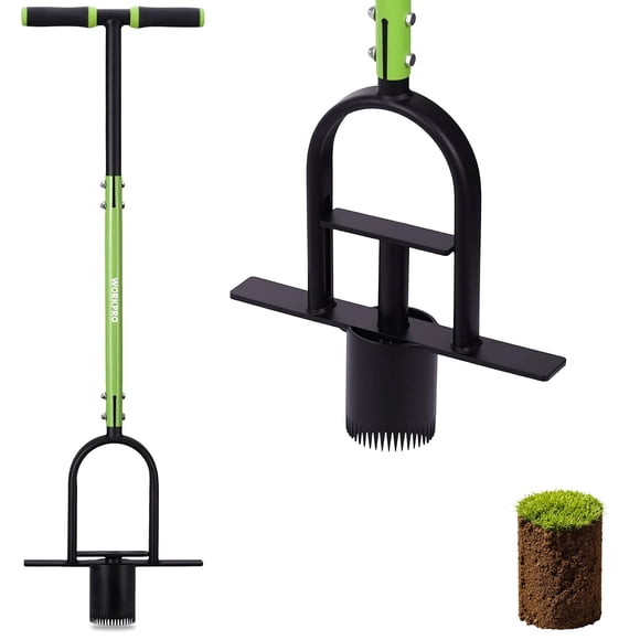 Plantador de Bulbos WORKPRO con Mango Largo de 91 cm