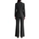 thumbnail image 3 of INSPIRE CHIC Conjunto de Traje de Pantalón de 2 Piezas para Mujer, Blazer de Doble Botonadura de Manga Larga, Pantalones, Talla X Pequeña, Negro, 3 of 5