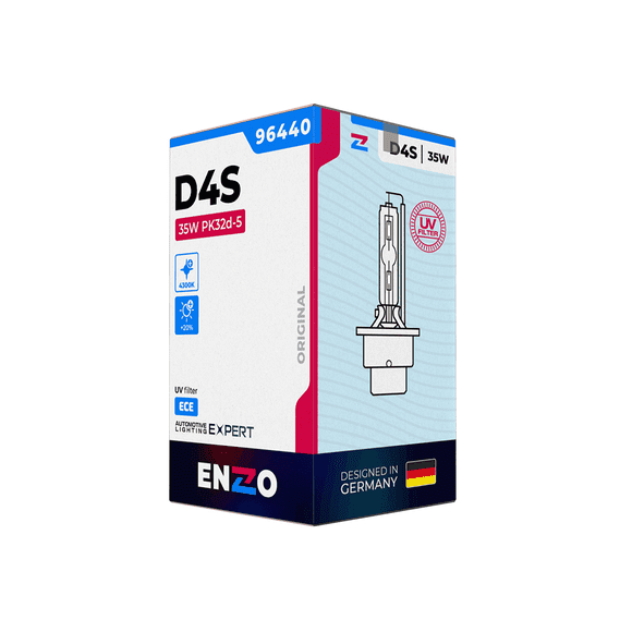 Ampolletas Xenón ENZZO D4S 96440 35W PK32d-2 HCB 6000K
