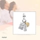 thumbnail image 3 of Dije PAGOGO Plata 925 Amistad True Friends 4.5 mm Pulsera, 3 of 3