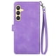 thumbnail image 3 of Para Samsung Galaxy S26 5G Funda de 6.3 Pulgadas, Billetera para Mujer Hombres, Duradera de Cuero PU Magnética con Tapa, Correa de Cordón, Correa de Muñeca con Cierre, Tarjetero, Billetera, Funda, 3 of 9