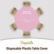 thumbnail image 4 of Juego de 6 manteles descartables redondos rosa de 213 cm – Party Solids, 4 of 7