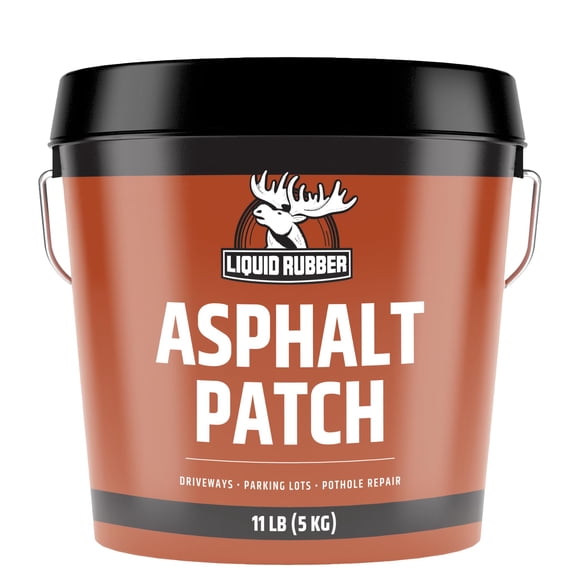 Parche de asfalto de goma líquida para reparar baches, balde de 5 kg