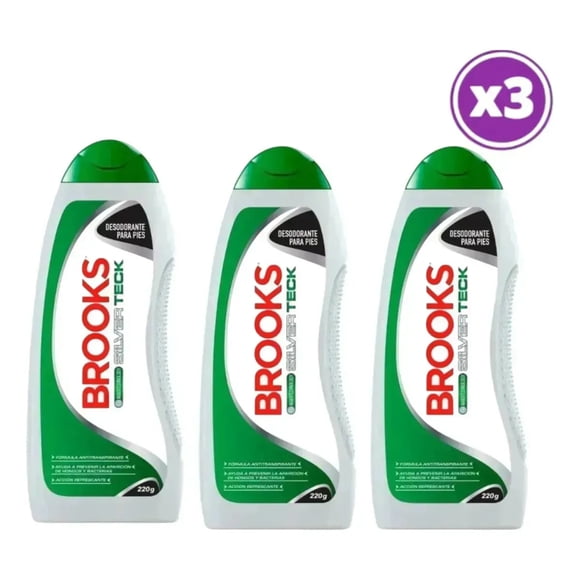 PACK 03 Brooks Talco Silver 220gr