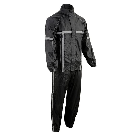 Traje impermeable Milwaukee Leather negro X-Large resistente al agua