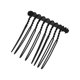 thumbnail image 4 of Unique Bargains 4 Piezas Peines Laterales para el Cabello Antideslizantes Accesorios de Metal 1.3" Negro, 4 of 6
