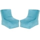 thumbnail image 1 of Pouf Tatto 2 Cuerpos Felpa Turquesa, 1 of 6