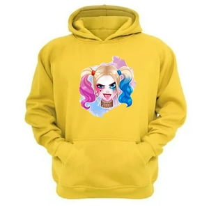 Genérico - Polerón Canguro Harley Amarillo Talla M Unisex