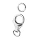 thumbnail image 2 of 1pcs 925 Broche De Langosta De Plata Esterlina DIY Joyería Encontrar Conectores 8mm, 2 of 2