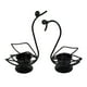 thumbnail image 2 of Candelabro Con Forma De Cisne Para Decoración De Sala De Estar, 2 Uds., Color Negro, 2 of 3