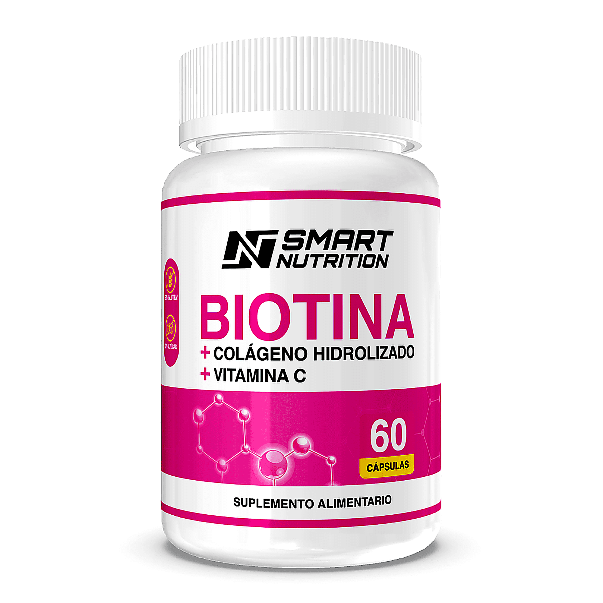 Smart Nutrition - Biotina + Colágeno Hidrolizado + Vitamina C