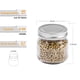 thumbnail image 4 of Frascos Mason Rainforce de 250 ml, paquete de 30 con tapas plateadas y etiquetas, 4 of 7