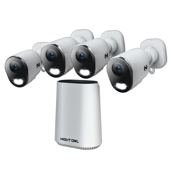 Home Security Hub Night Owl de 8 canales con 4 cámaras 4K HD