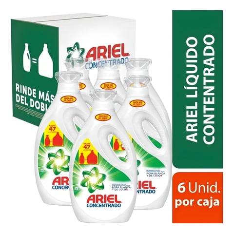 Pack X 6 Detergente Líquido Concentrado Ariel Doble Poder