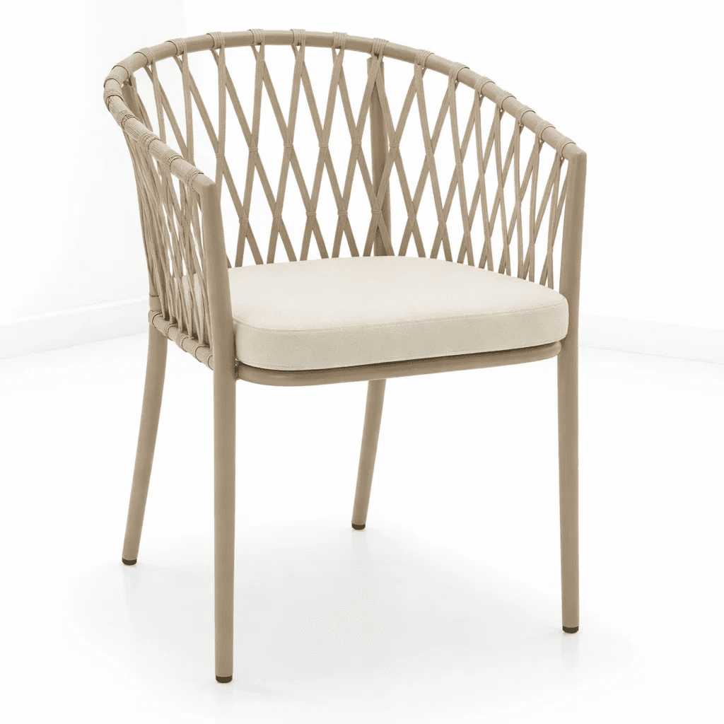 Klik Muebles - Silla De Terraza Trame - Aluminio Y Cuerda