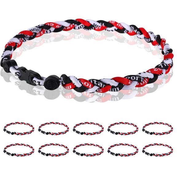Collar Midtatus 46 cm Pack de 12 Rojo-Negro-Blanco