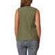thumbnail image 3 of INSPIRE CHIC Chaleco de Mujer sin Mangas con Botones de Algodón y Lino Cuello en V Chaqueta Casual S Verde Militar, 3 of 6
