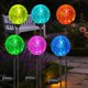 thumbnail image 4 of Luces solares de jardín HOOEN pack de 6 multicolor impermeables, 4 of 8