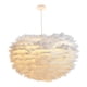 thumbnail image 3 of Novedad Pluma Colgante Luz De Techo LED Lámpara Colgante Minimalista Decoración DIY 50cm, 3 of 5