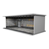 Magideal - Vitrina De Exhibición De Automóviles De Fundición A Presión A Escala 1/64 Con Escena De Estacionamiento De Automóviles, Vitrina De Exhibición De Garaj Almacén