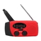 thumbnail image 2 of Radio AM/FM de emergencia con función NOAA y función de generación de electricidad con manivela manual y carga solar. Luz LED. Prevención de desastres., 2 of 8