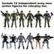 thumbnail image 3 of Figuras De Acción Toy Soldiers Del Ejército Estadounidense Y Del Equipo Swat 12 Unidades, 3 of 9