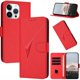 thumbnail image 1 of Funda Cartera Fibra de Carbono para iPhone 16 Pro Max con Soporte y Cierre Magnético Rojo, 1 of 6