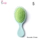 thumbnail image 1 of Travel Foldable Hair Comb with Mirror Brush Massage Anti Static Hair Comb Hairdressing Personality Hairpin Styling Combs Tool, 1 of 3