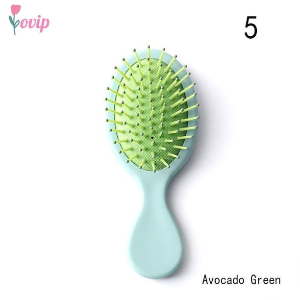 Travel Foldable Hair Comb with Mirror Brush Massage Anti Static Hair Comb Hairdressing Personality Hairpin Styling Combs Tool
