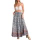 thumbnail image 2 of INSPIRE CHIC Faldas Boho para Mujer Estampado Floral Primavera Verano Cintura Elástica Casual Faldas Maxi XL Azul, 2 of 6