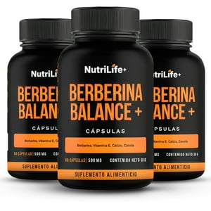 Emetres - X3 Berberina Balance+ 180 Cápsulas Nutrilife+ Suplementos