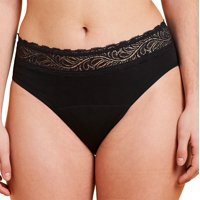 Bloodygreen - Calzón Menstrual High Waist Abundante L Negro