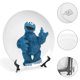 thumbnail image 4 of Cookie Monster Plato decorativo de porcelana fina (bone china), plato decorativo de cerámica para hogar, oficina, soporte de pared, platos decorativos para dormitorio - 6 pulgadas (15 cm), 4 of 6