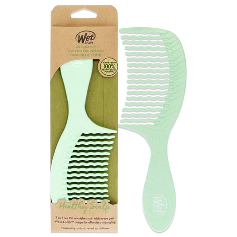 Peine Wet Brush Go Green Tratamiento Infundido Desenredante Aceite De Árbol De Té Unisex