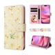 thumbnail image 1 of FOXDOCK Funda Tipo Cartera Floral para iPhone 13 Pro ,Funda con Tapa de Cuero PU, Protección Antigolpes con Ranuras para Tarjetas y Soporte, 1 of 5