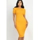 thumbnail image 1 of Vestido Midi Ajustado de Canalé, 1 of 5