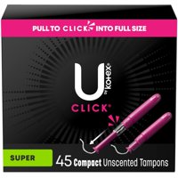U By Kotex - Tampones U De Kotex Click Compact Super Absorbency X45