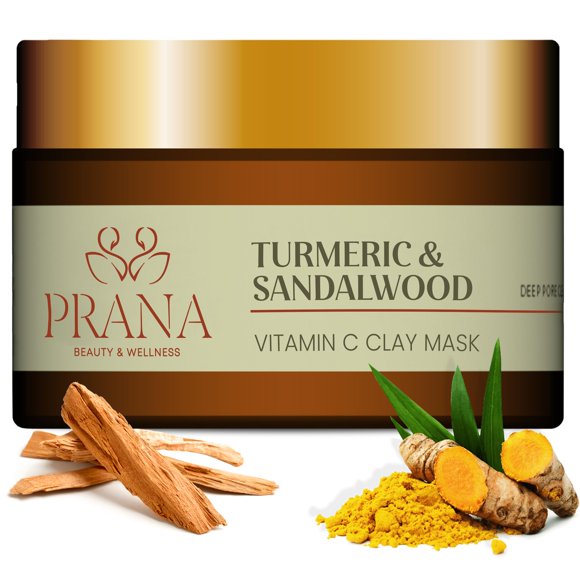 Mascarilla Facial PRANA Cúrcuma y Sándalo 60ml Vegana