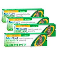 Pack Nexgard Combo Pipeta Gato De 2.5 A 7.5 Kg