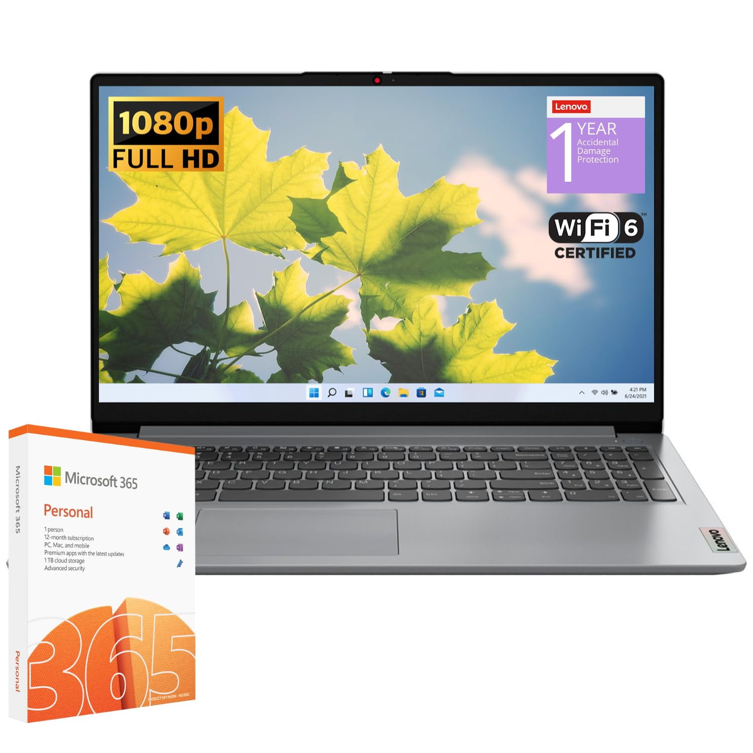 Ordenador Portátil Lenovo Ideapad 1 Student De 15,6 Pulgadas, 12 Gb De Ram, 512 Gb, Ssd