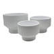 thumbnail image 1 of Set 3 Maceteros Maceta De Ceramica Copon Blanco Brillante, 1 of 6