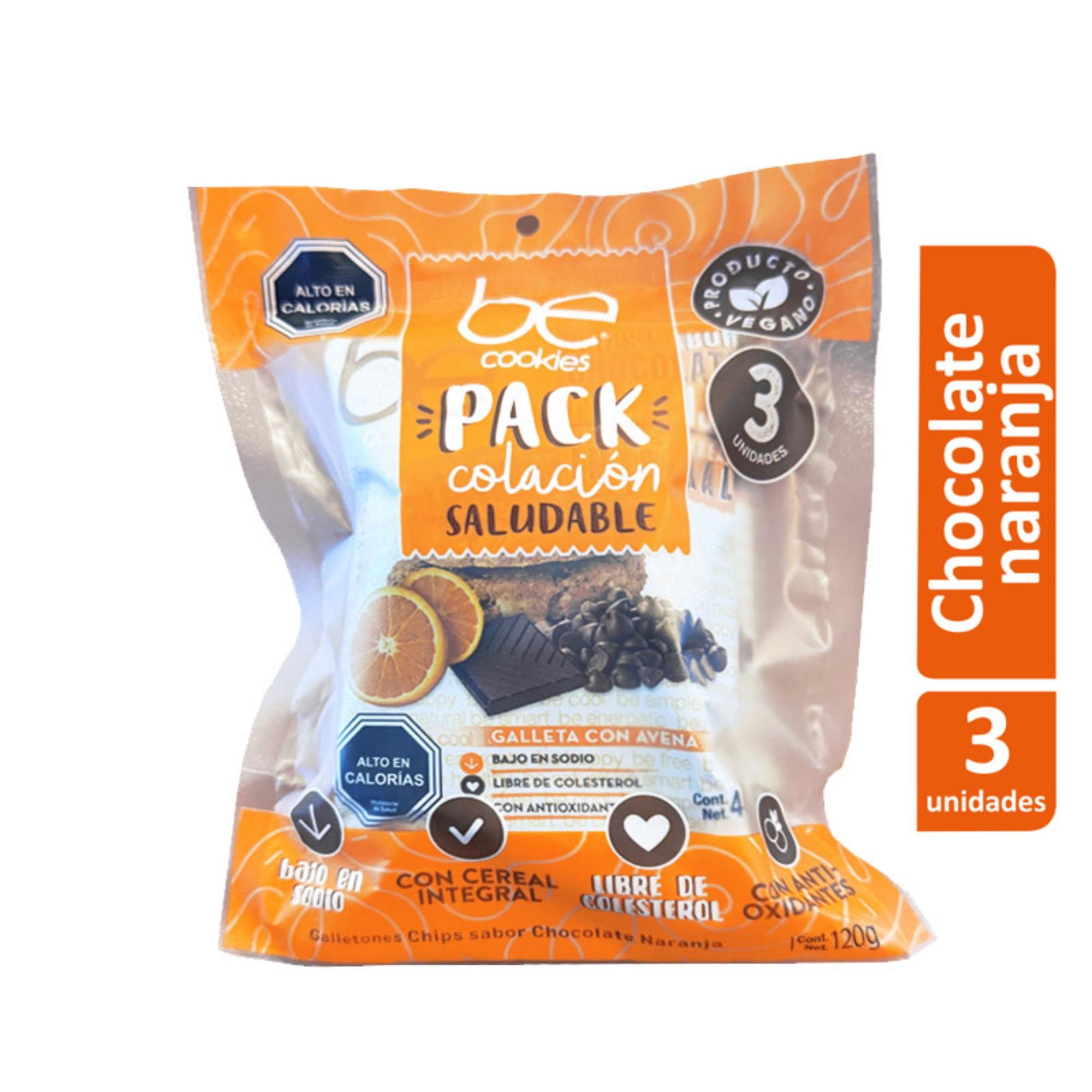 Galleta Naranja Chocolate Tira 3 Un Be Cookies