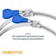 thumbnail image 3 of Abrazadera de manguera POWERTEC 70226-P2 de acero inoxidable de 4 cm, paquete de 10, 3 of 7