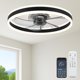 thumbnail image 1 of Ventilador de techo Fszdorj F105 de 60 cm con luz, control remoto y app, 1 of 7