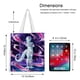 thumbnail image 5 of Frieza Bolso de tela con estampado de lienzo para mujer, bolsa de compras reutilizable y estética, con cremallera interior, regalo para mujer,38*45cm., 5 of 6