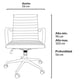 thumbnail image 4 of Silla Oficina Bishop Media Negro, 4 of 4